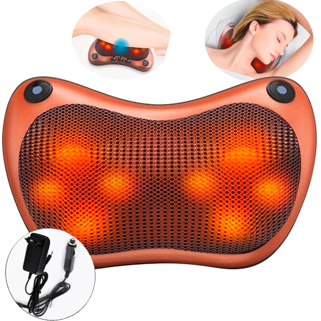 Travesseiro Almofada Massagem Massageador Pescoço Nuca Pés 110V/220V