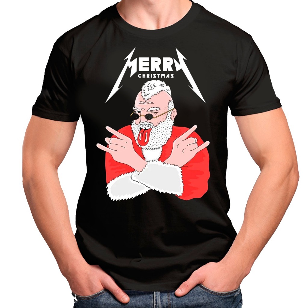 ESTAMPAS E TAMAMNHOS VARIADOS NATAL ROCK ENVIO IMEDIATO ADULT E INFANTIL UNISSEX