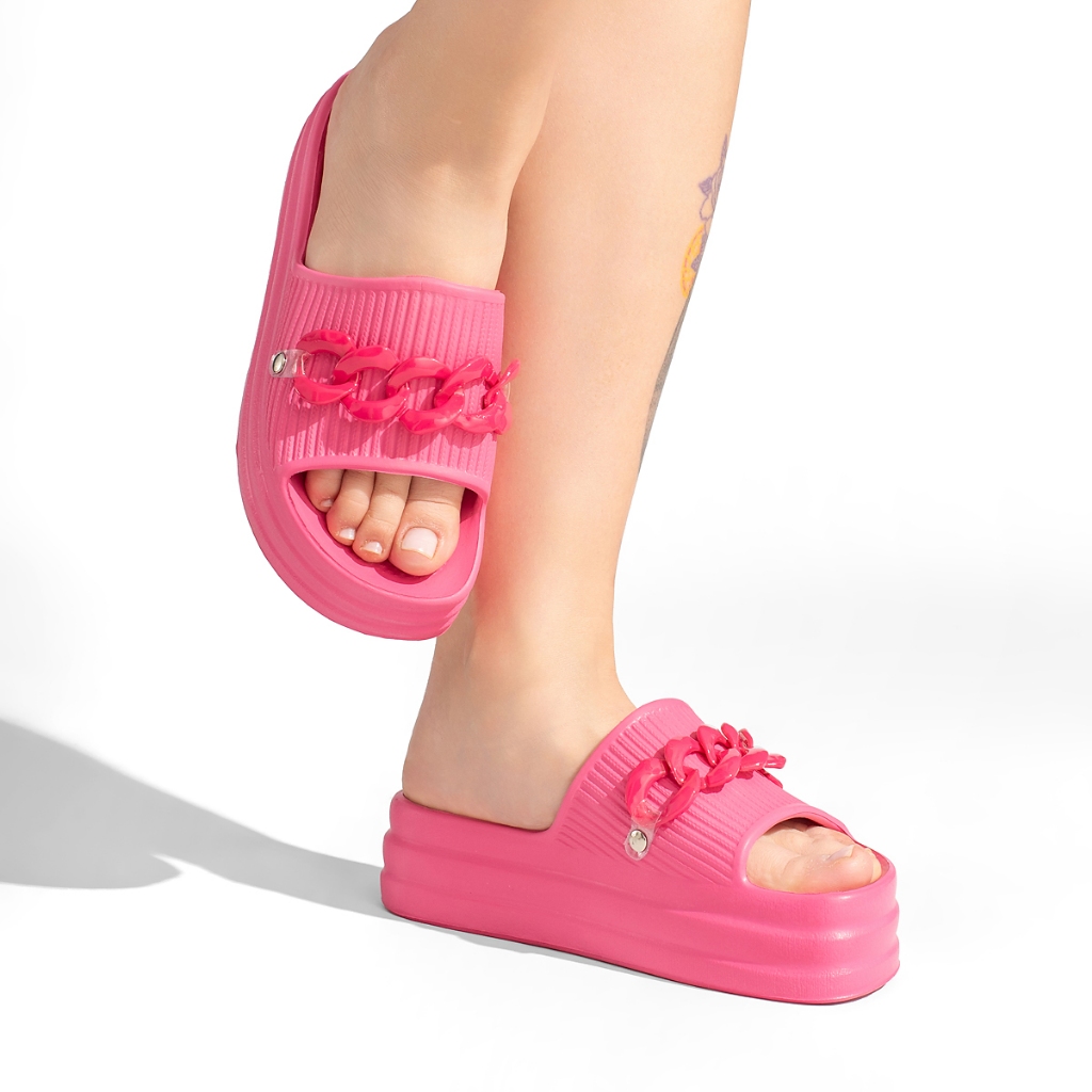 Chinelo Feminino Plataforma Anabela Salto Leve 100% em EVA em Oferta na Shopee
