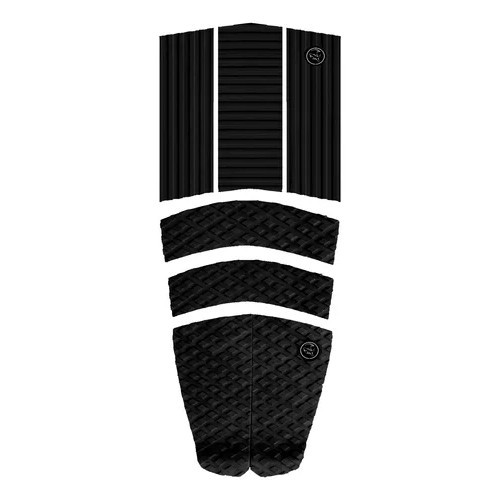 Deck Preto Frontal Dianteiro + Deck Preto Traseiro Prancha Longboard
