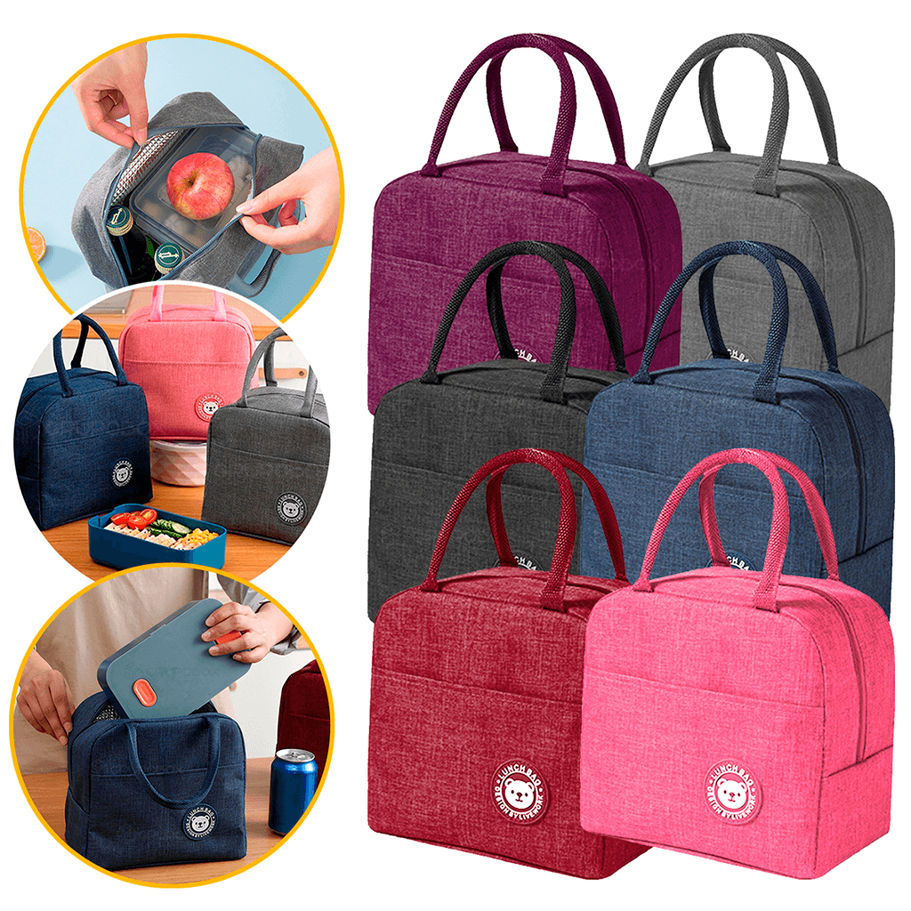 Lancheira Feminina Masculina Infantil Bolsa Térmica Marmita Portátil Necessaire Viagem