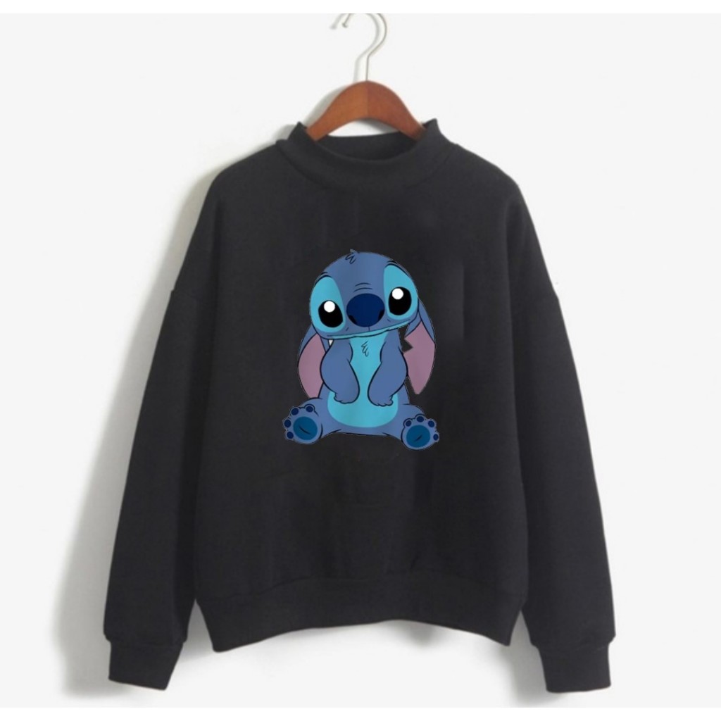 Suéter de Moletom Unissex Lançamento O Stitch Triste Tecido de Alta Qualidade Flanelado