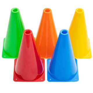 C-5 KIT 5 CONES 23 CETÍMETROS TREINO FUNCIONAL TREINO AGILIDADE