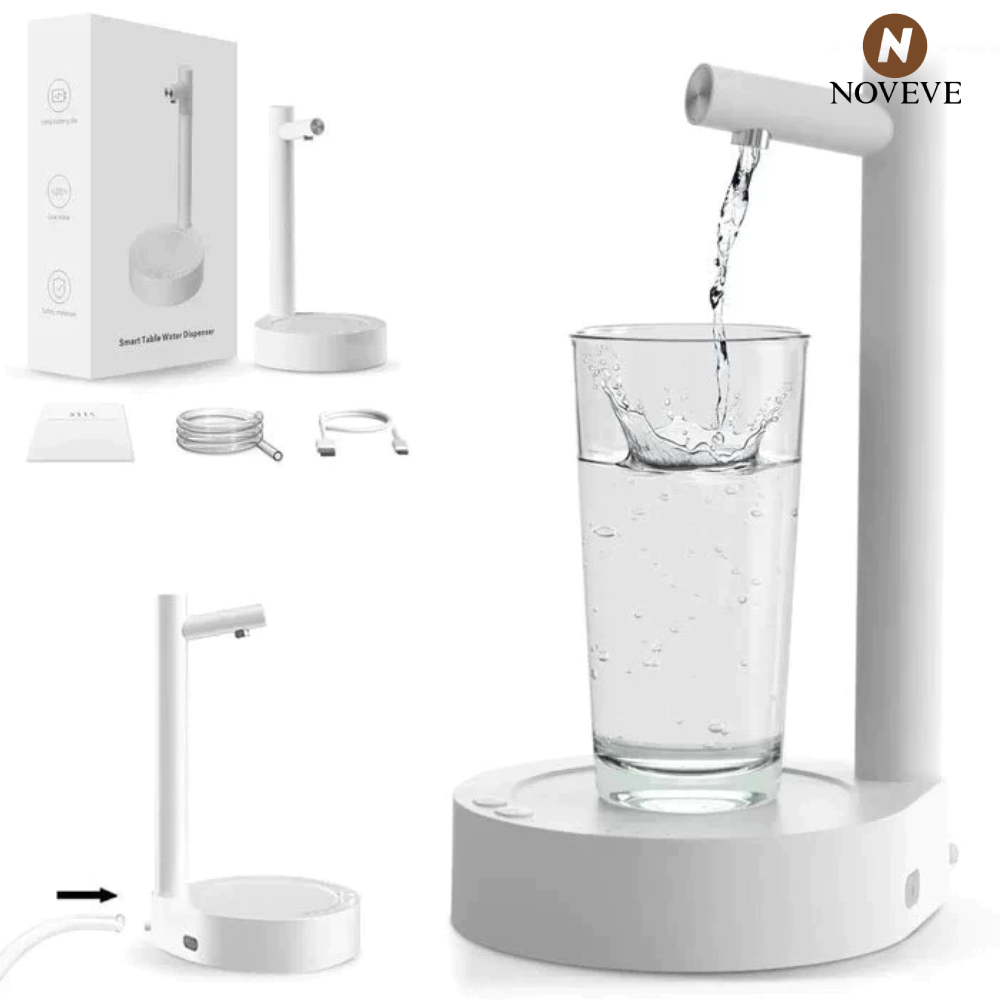 Distribuidor Automático Elétrico Portátil De Água De Mesa Bomba De Galão Com Barras USB Ca...