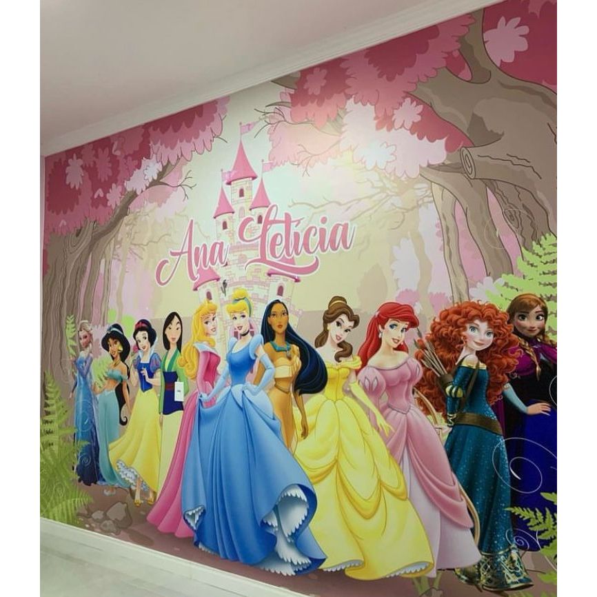 Adesivo Papel de Parede princesa Infantil Quarto Menina