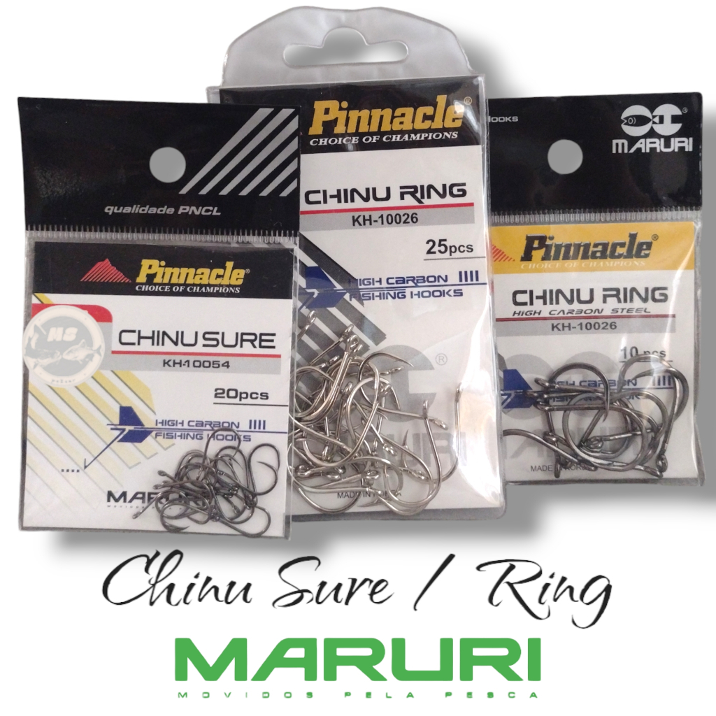 Anzol Chinu Sure Maruri C/20pç S/Farpa KH10025/KH10054 - Chinu Ring C/Farpa KH10026 Pinnacle