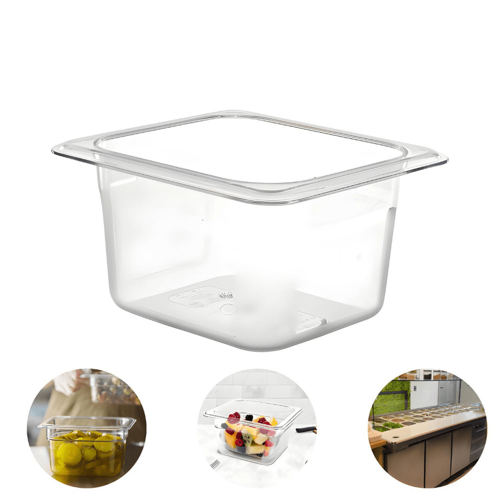 Cuba Gastronômica Gn 1/6 10cm Em Plástico Incolor Resistente Sorveteria, Buffet Frio, Salada em Oferta na Shopee
