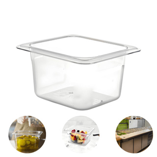 Cuba Gastronômica Gn 1/6 10cm Em Plástico Incolor Resistente Sorveteria, Buffet Frio, Salada em Oferta na Shopee