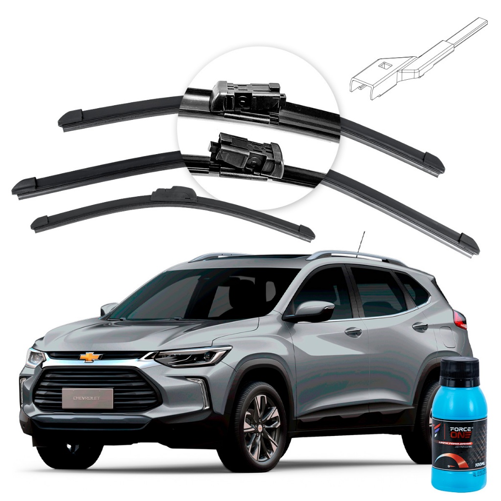 Palheta Limpador de Parabrisa Chevrolet Tracker ano 20 a 2024 Dianteira e Traseira em Oferta na Shopee
