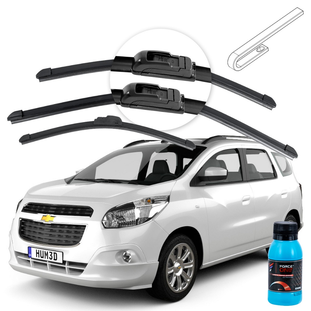 Palheta Limpador de Parabrisa Chevrolet Spin ano 12 a 2024 Dianteira e Traseira em Oferta na Shopee