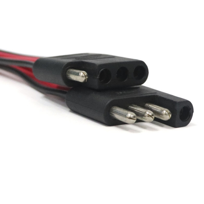 Kit Conector 4 vias com fio 1,5 mm Technoise chicote 4 vias plug caixa de som trio Chicote Encaixe Rápido