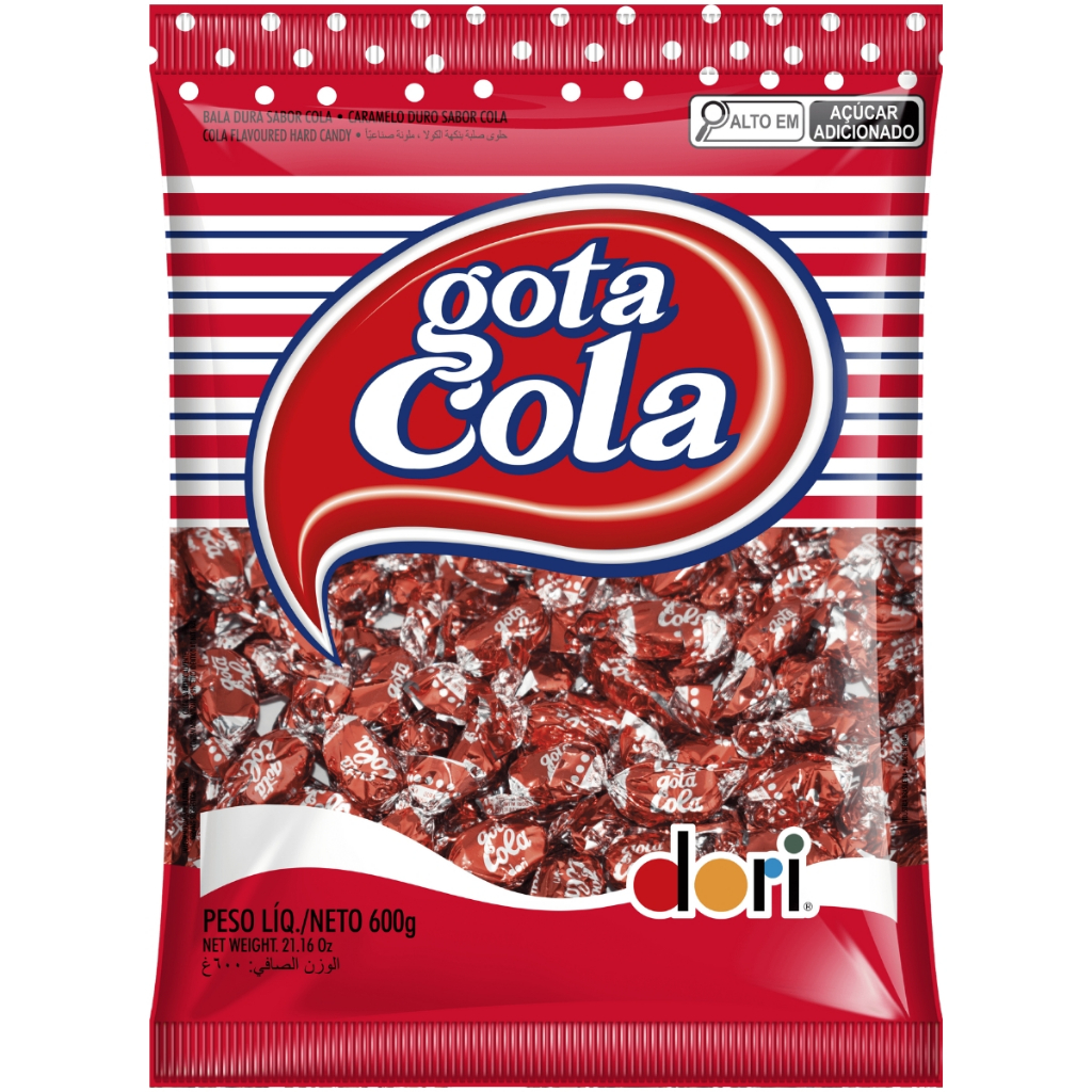Balas Dura Gota Sabor Cola 600g - Dori