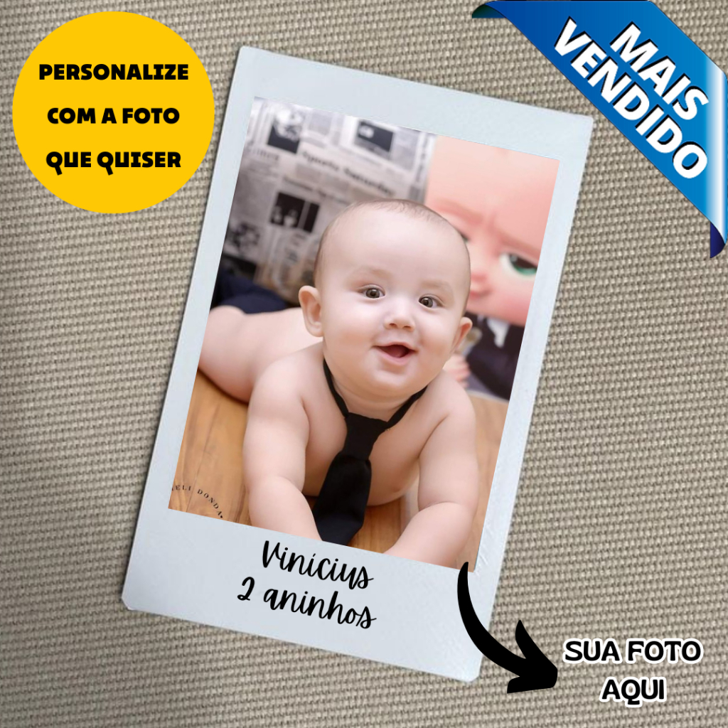 Kit Mini Fotos Com imã e legenda - Lembracinha de aniversário - ENVIO RÁPIDO  - Escolha a quantidade em Oferta na Shopee