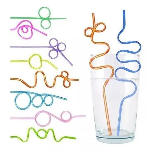 Kit Canudo Colorido Acrílico Drinks Batidas Coquetel Festa Infantil Divertido Lembrancinha Variados