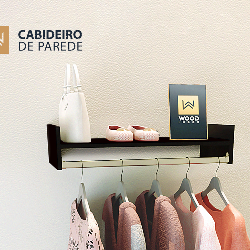 Arara de Parede Cabideiro de roupas decorativo para quarto em Oferta na Shopee
