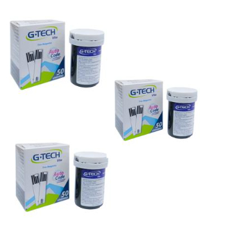 Tiras De Glicemia G-tech VITA 3 KIT Com 50 Unidades CADA SOMENTE PARA APARELHO VITA
