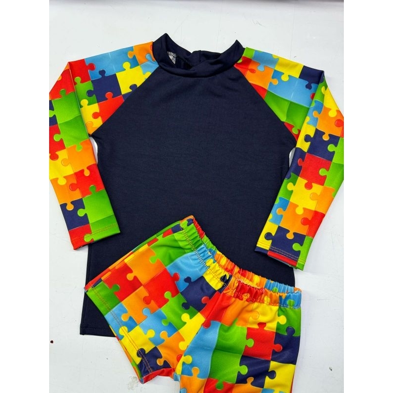 CONJUNTO PRAIA MENINO AUTISMO( DO 1 ao 10)