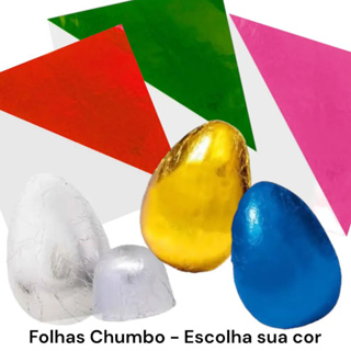 Papel Chumbo Para Ovo De Páscoa Com 10 Folhas Grande Chocolate 43,5x59cm em Oferta na Shopee