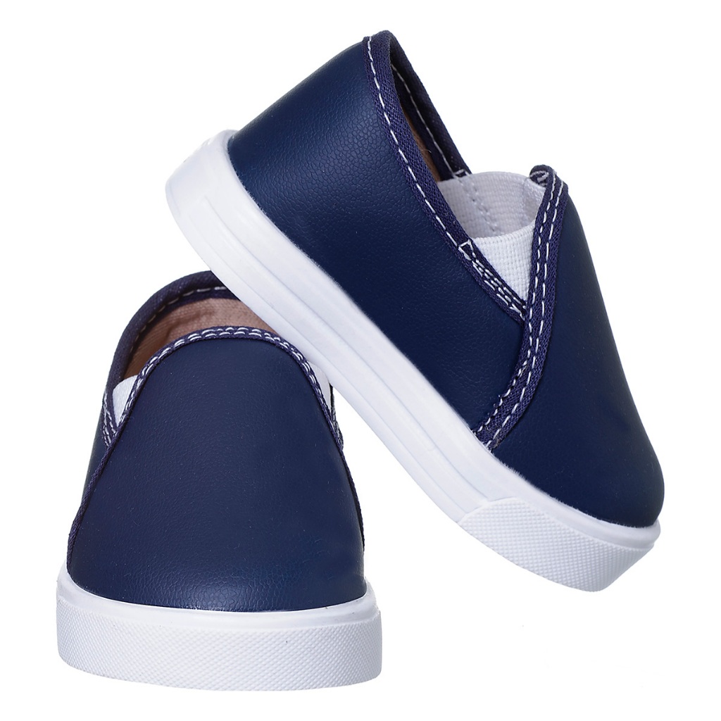 Tênis Infantil Slip On Unissex Menino Menina Confortável Calce Fácil Elástico Diversas Cores