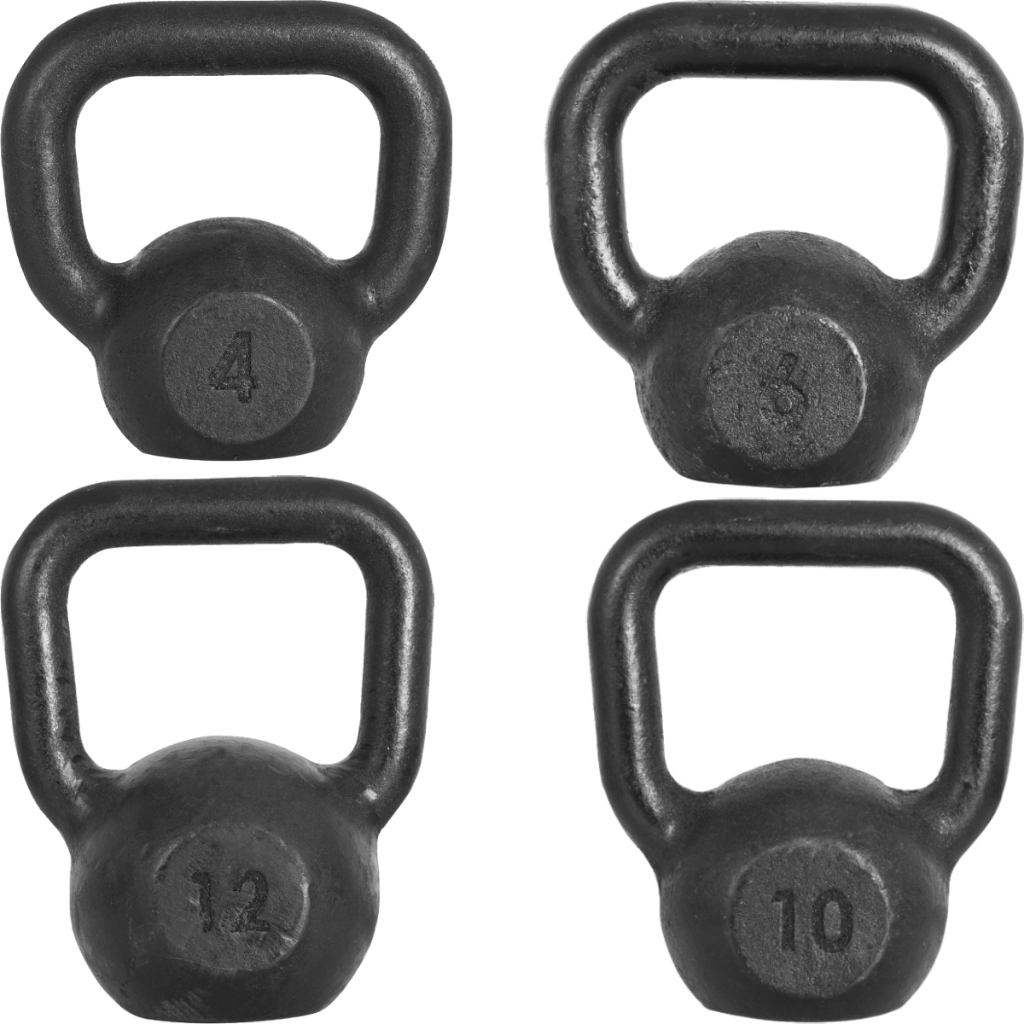Kettlebell Pintado 4kg ao 12kg Peso de Academia Para Treino de Musculação