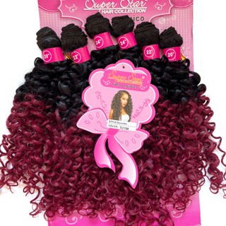 Cabelo 100% Orgânico Cacheado - Docinho - Super Star - 1pct - 280gr em Oferta na Shopee