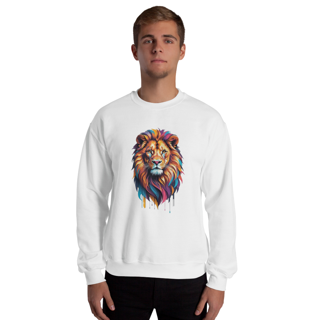 Suéter de Moletom Confortável Lançamento  The Lion Tecido de Alta Qualidade Flanelado