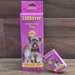 Remédio Para Carrapato, Pulga e Sarna Littleiver Ivermectina 1mg Para Cães e Gatos de 0kg a 5kg c/ 4 Comp- Vermífugo em Oferta na Shopee