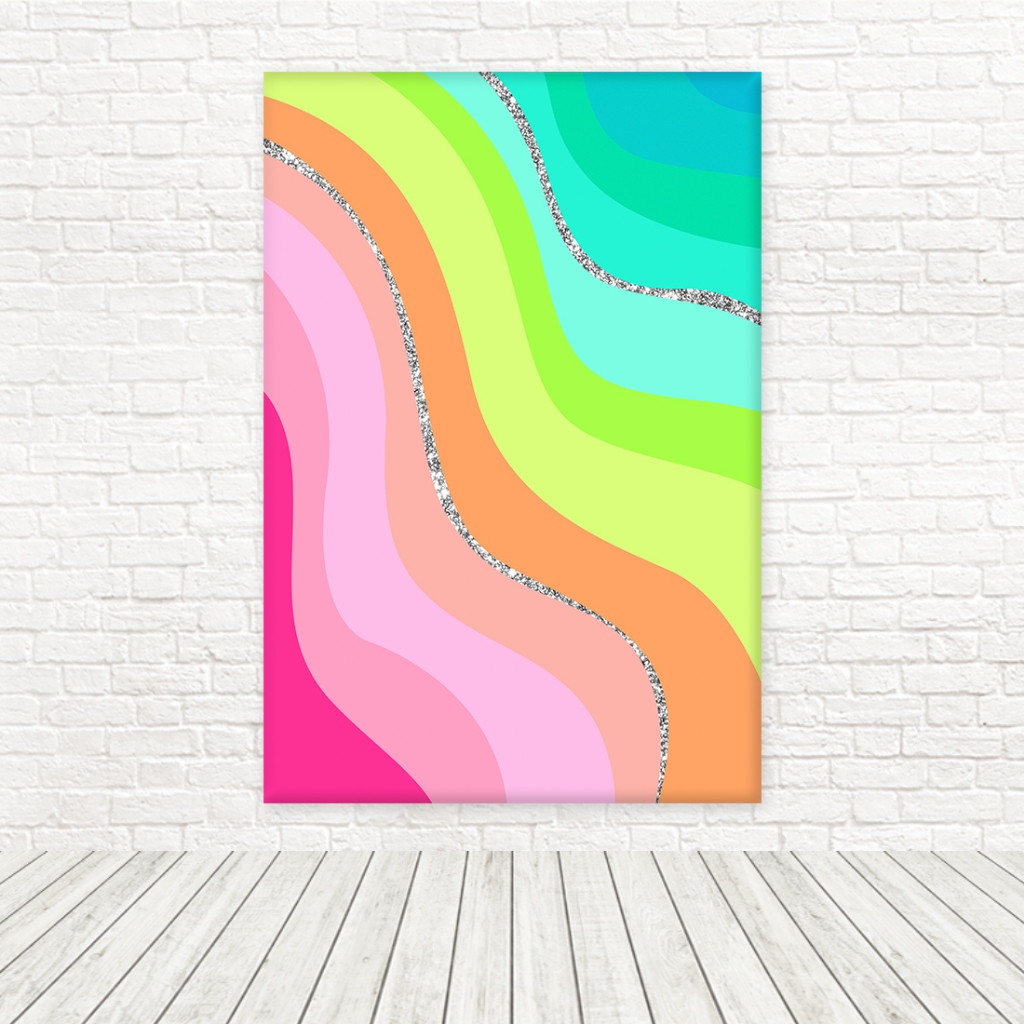 Painel Retangular Vertical Tecido Sublimado De Repente em Oferta na Shopee