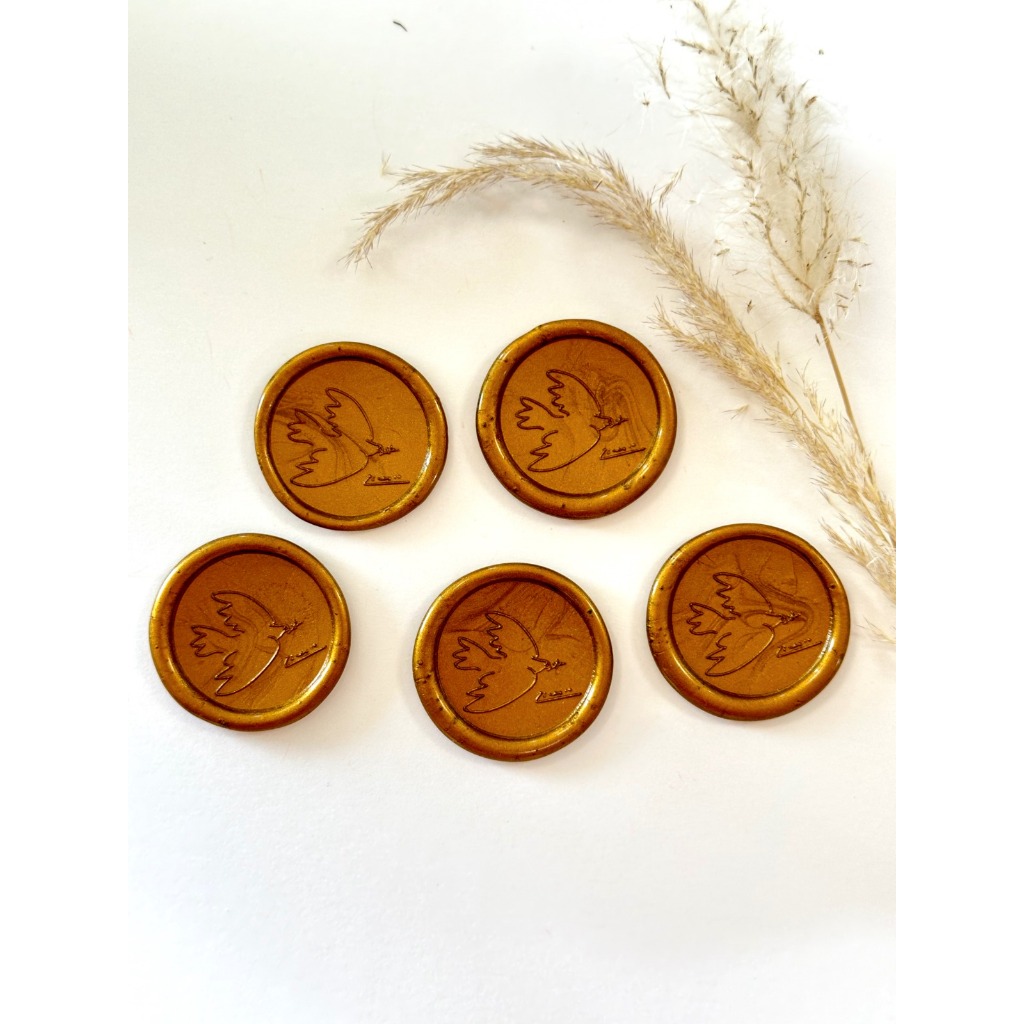 Lacres de cera Espirito santo convite de casamento - Envio Imediato