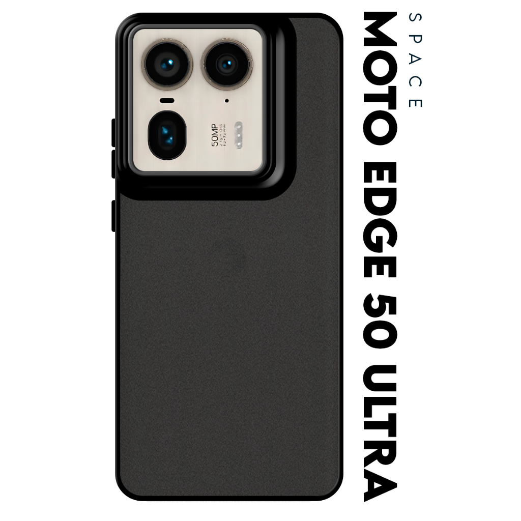 Case Capinha Case Anti Impacto Space Acrílico Fumê Protetora para Motorola Moto Edge 50 Ultra Xt2401 6.7