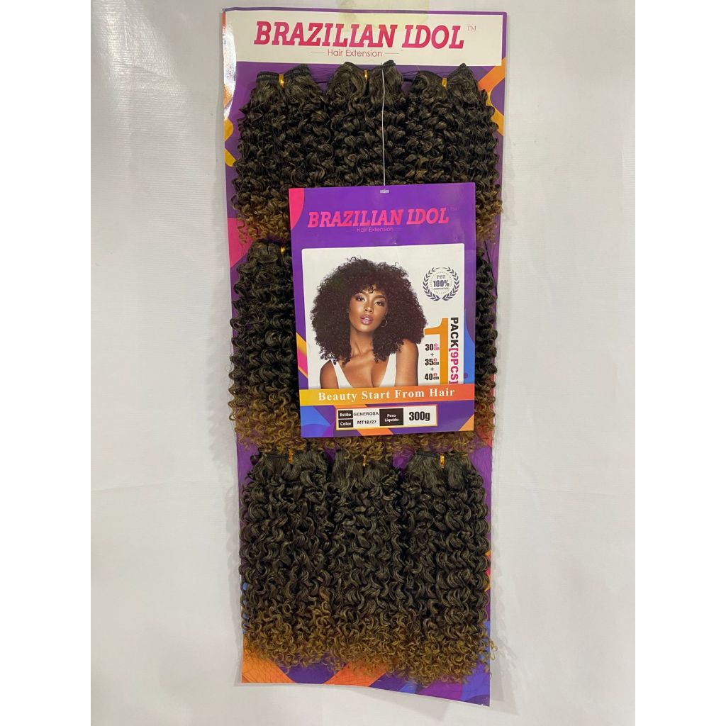 CABELO CACHEADO GENEROSA BRAZILIAN IDOL BIO ORGANICO CURTO