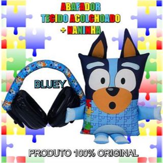 Abafador de ruídos ACOLCHOADO BLUEY protetor de ruídos em Oferta na Shopee