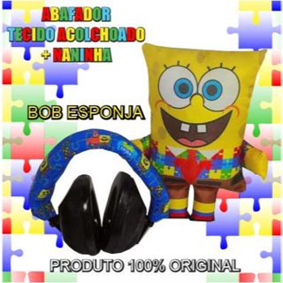 Abafador de Ruídos BOB ESPONJA autismo Protetor auricular acolchoado autista em Oferta na Shopee