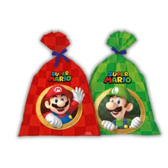8~40 SACOLA SUPER MARIO BROS LEMBRANCINHA FESTA FESTCOLOR (CHOCO)