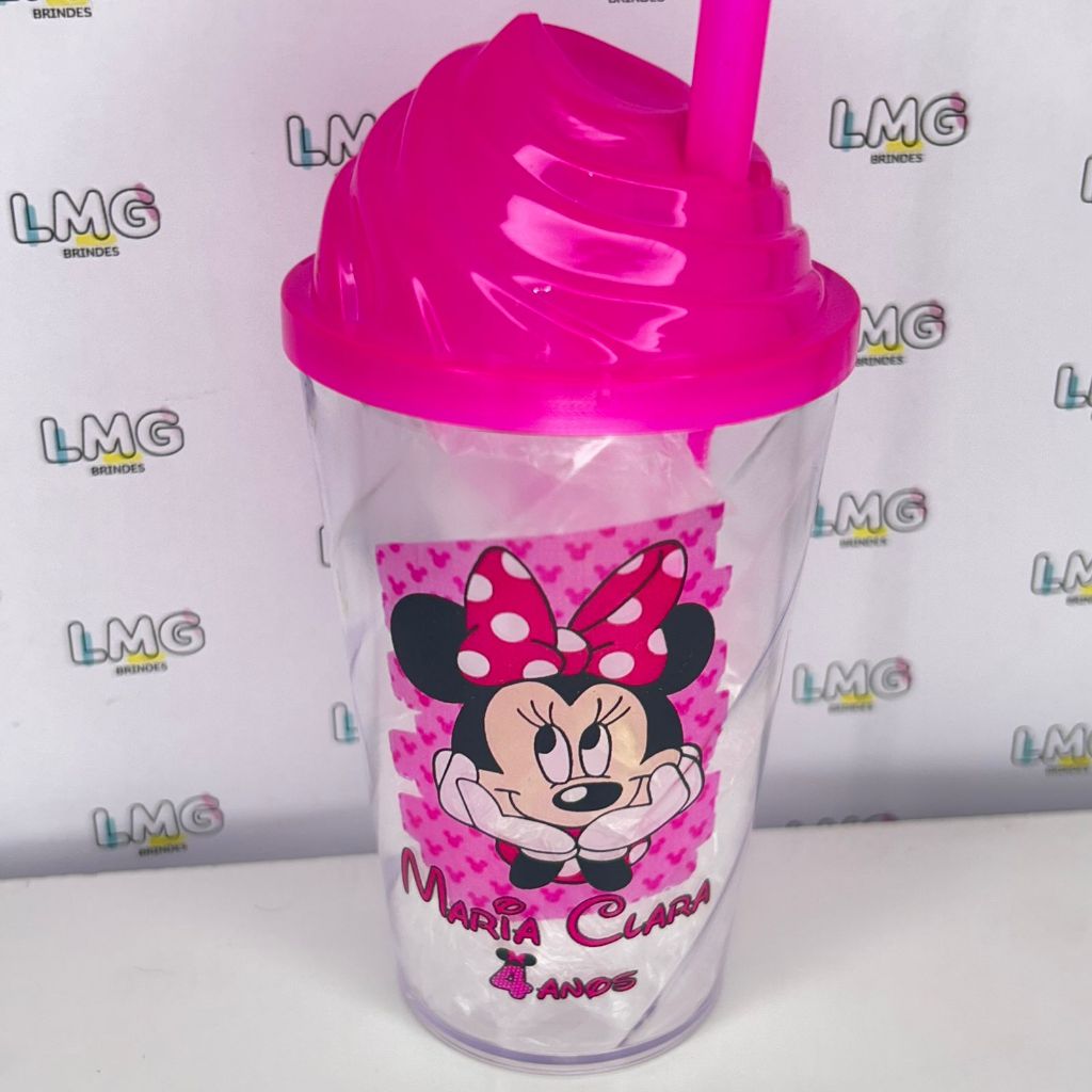 Copo Personalizado Twister 300ml Minni TODOS TEMAS em Oferta na Shopee