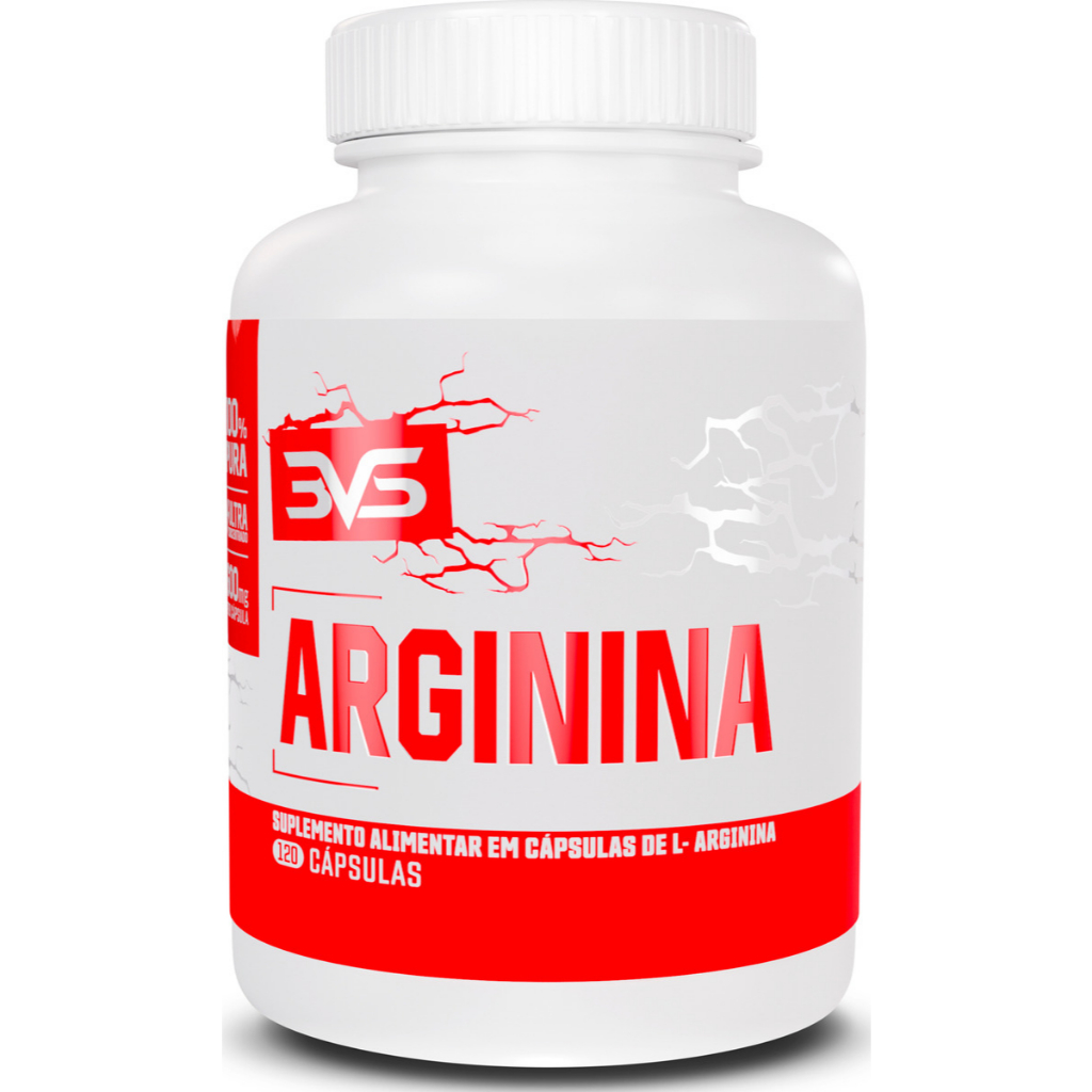 Arginina 100% Pura Fórmula Para A Vasodilatação Com 2328mg De Arginina Por Dose 120 Cápsulas - Health