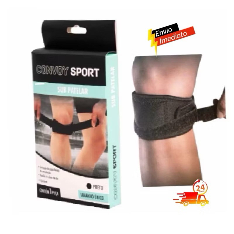 Faixa Tira Sub Patelar Joelho Tendinite Patela Hidrolight Joelheira Esporte Ajustável