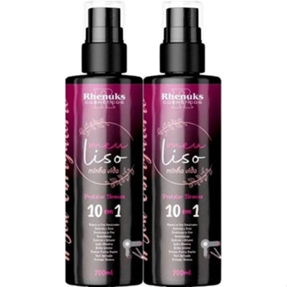 Kit 2 Spray Protetor Térmico 10 em 1 Capilar Meu Liso Minha Vida 200ml Rhenuks em Oferta na Shopee
