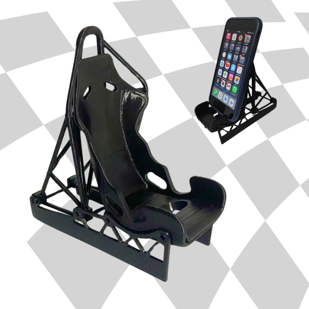Suporte Celular Smartphone de Banco de Corrida - Automobilismo F1 Stock Car