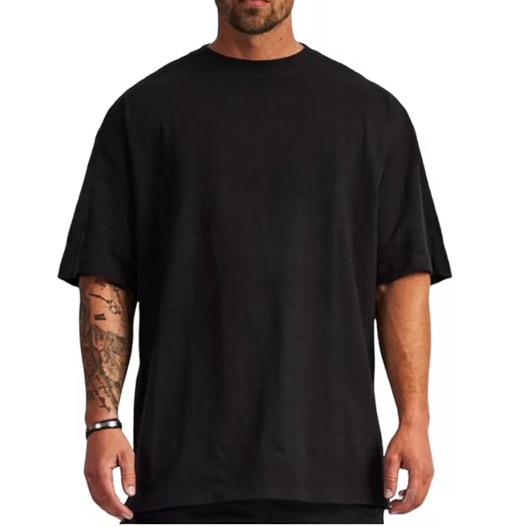 Camiseta Oversized Streetwear Camiseta Estilo Americano Gola Alta
