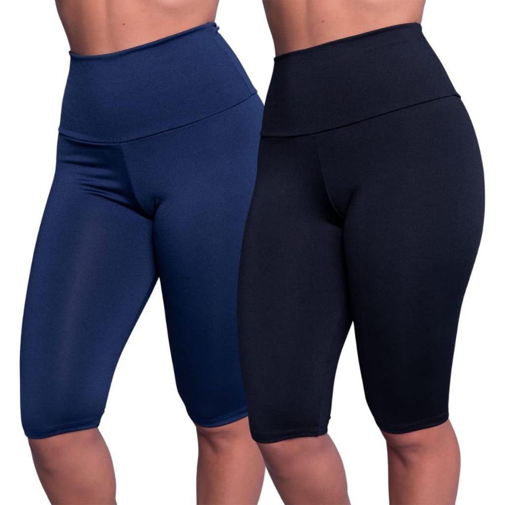 Bermuda Legging Feminina Academia Ginastica Fitness Mulher Short leg Suplex Ciclista Cintura Alta Confortável