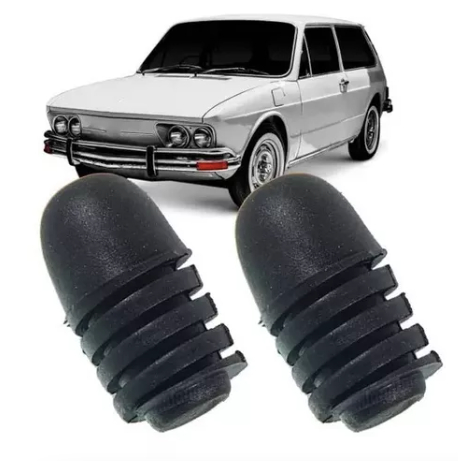 Kit com 2 Batentes de Borracha para o Capô dos Vw Fusca Brasilia e Variant - Ref.: Mil Peças 3100