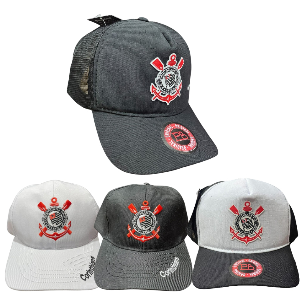 Bone Aba Curvada Unissex Timão Boné Corinthians Fiel Torcedor