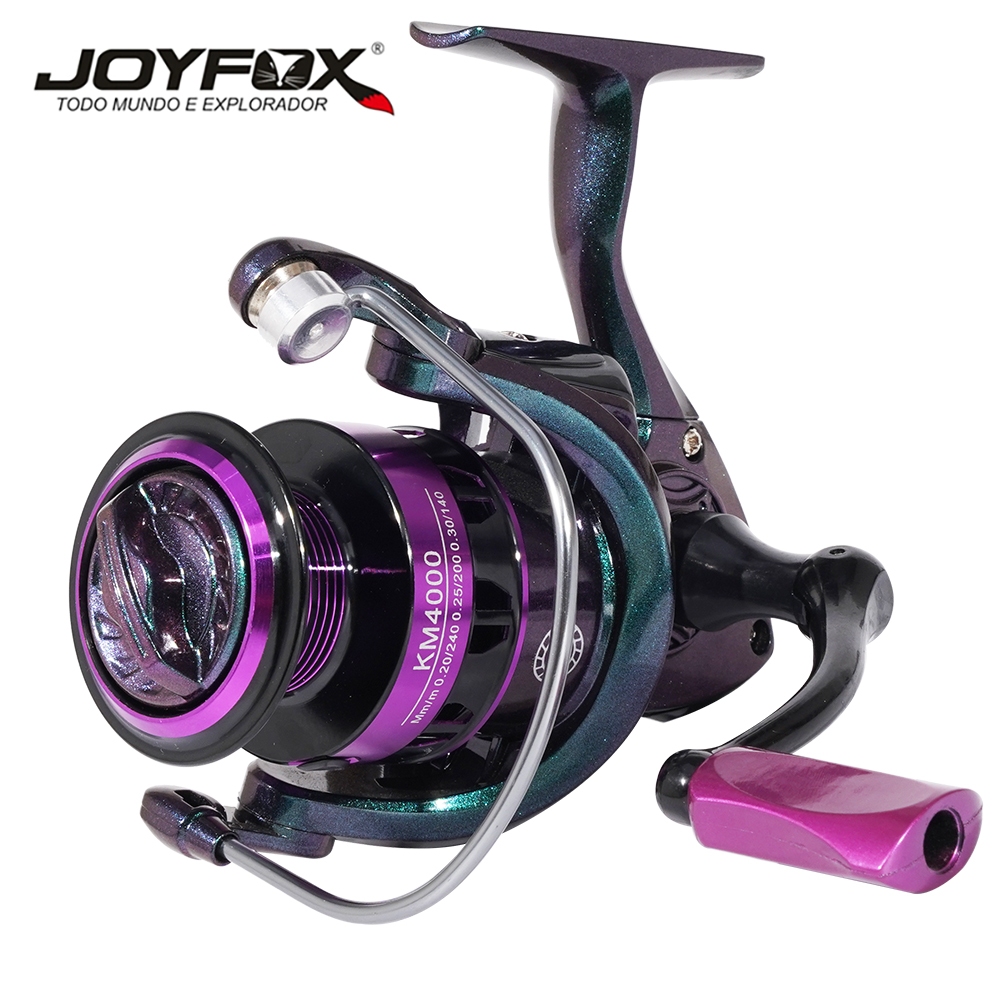 JOYFOX Carretel Molinete Km4000 12+1 Rolamentos Joyfox Molinete Pesca 5.2:1 8 Kg Technicolor em Oferta na Shopee