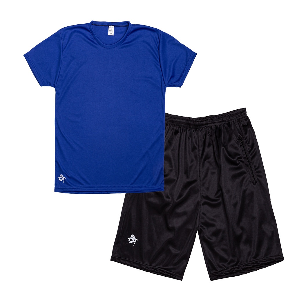 Conjunto Bermuda + Camiseta Dry Fit Masculina Casual- Treino- Esportes- Exercícios- Corrida- Futebol