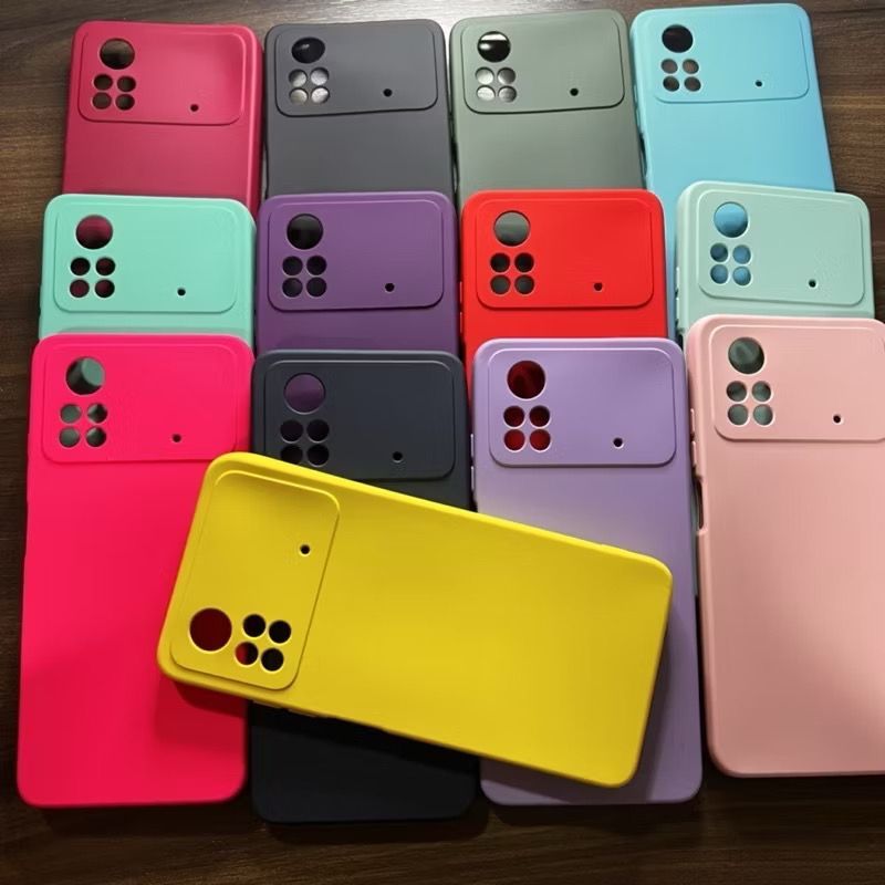 Capa Silicone Aveludada  - POCO X4 PRO - Xiaomi Kit Capa + Pelicula 3D ou Só 1 Capinha Case em Oferta na Shopee