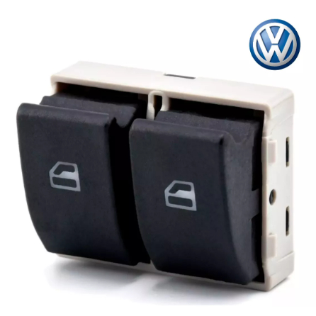 Botão Interruptor Vidro Elétrico Gol G5 G6 G7 Saveiro Fox Voyage Duplo 2 Estágios