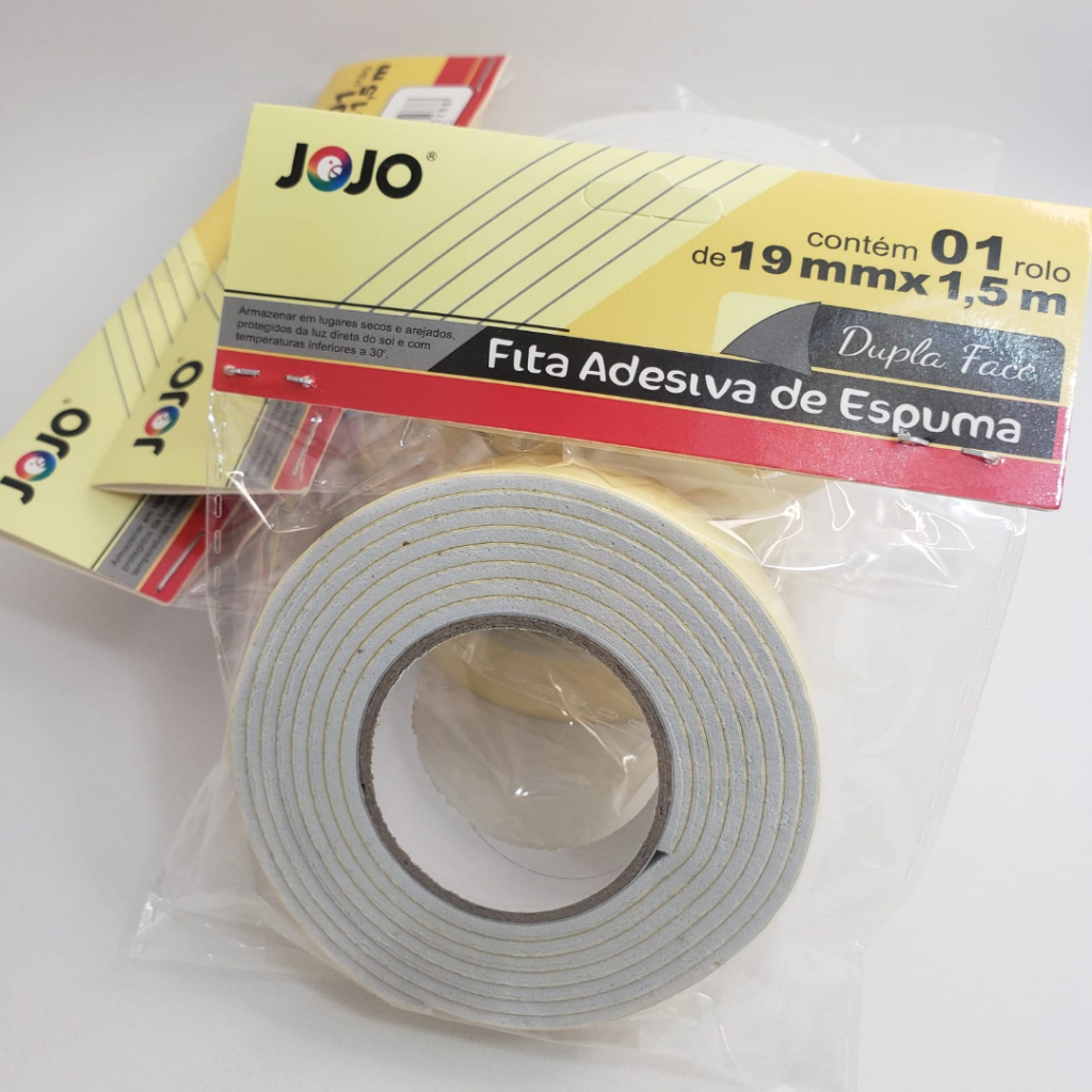 3 Unidades Fita Espuma Banana Jojo 19mmx1,5m em Oferta na Shopee