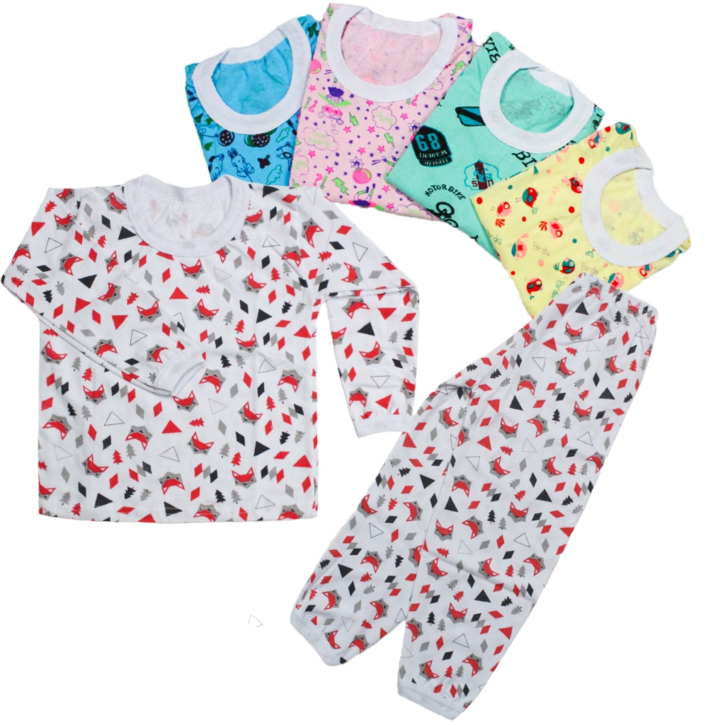 Kit 10 Pijamas Estampados Menina Menino Infantil estampado 100% Algodão