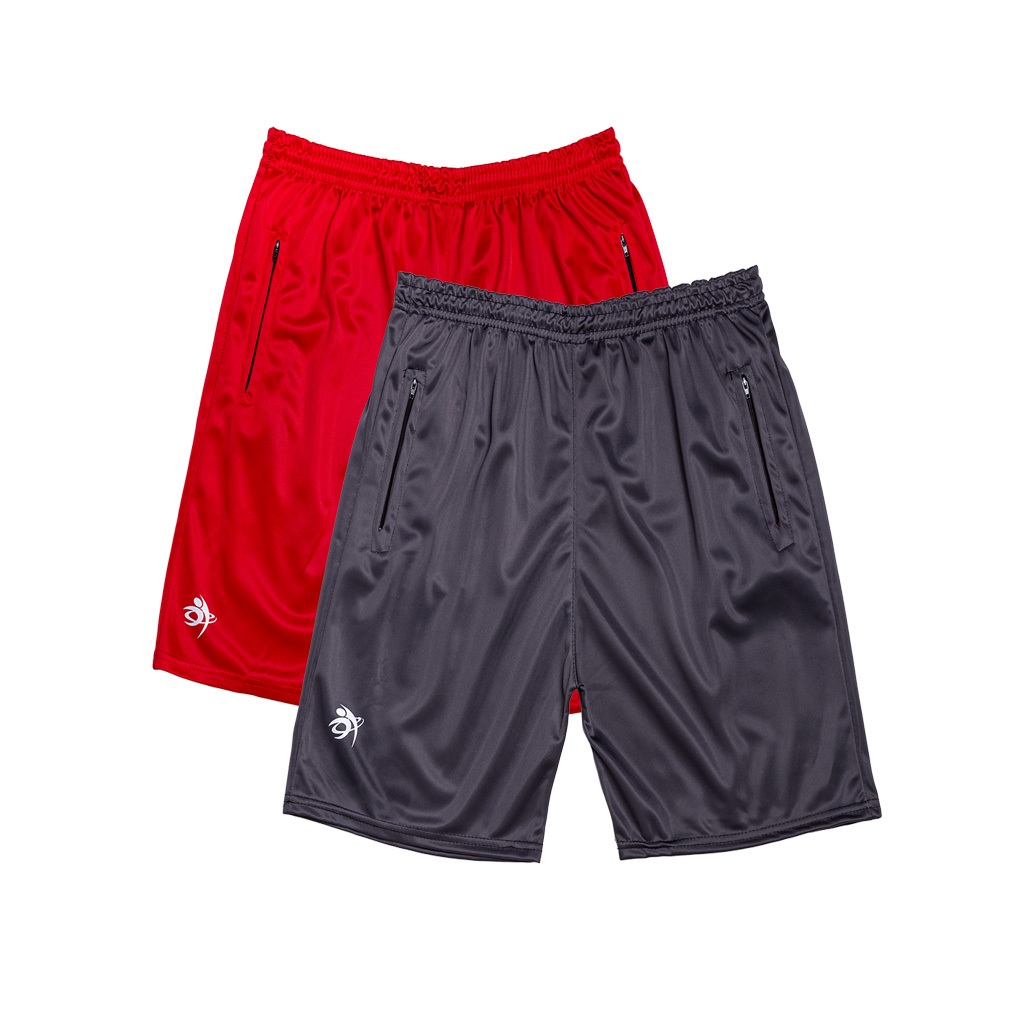 kit / Conjunto 2 Bermuda Short Dry Fit Refletivo Com Zíper Masculina Casual- Esportes- Exercícios